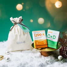 画像をギャラリービューアに読み込む, 【クリスマス期間限定】Lypo - Cギフト 30包入(Vitamin CまたはVitamin C+D) - リポ・カプセル Lypo - C公式ショップ