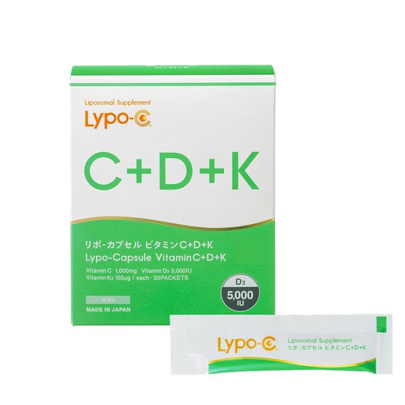 Lypo-C Vitamin C＋D＋K | リポソーム技術のビタミンCサプリメント
