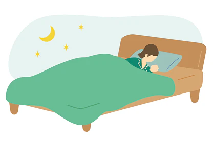 夜 リラックスして眠りにつきたいとき