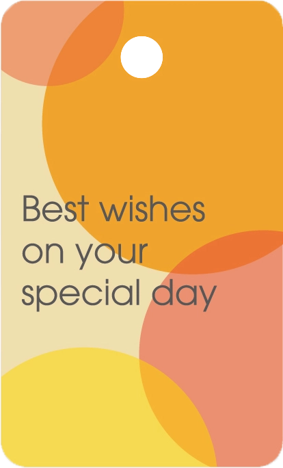 BEST WISHES ON YOUR SPECIAL DAY