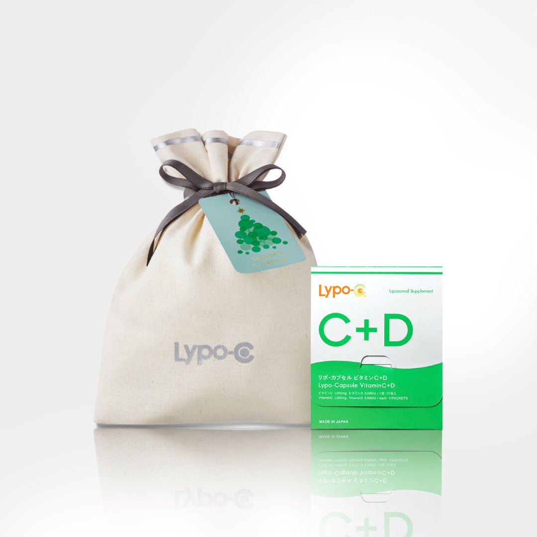 【クリスマス期間限定】Lypo - Cギフト 11包入（Vitamin CまたはVitamin C+D）ラッピング付 - リポ・カプセル Lypo - C公式ショップ
