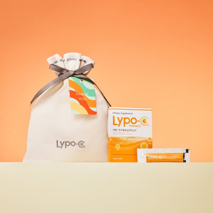 【選べるギフトカード付】Lypo - C Vitamin C(11包入)+コットン巾着 - リポ・カプセル Lypo - C公式ショップ