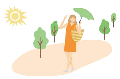 日差しが気になる日に