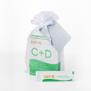 【ギフト】Lypo-C Vitamin C+D(11包入)+オーガンジー巾着 - リポ・カプセル Lypo-C公式ショップ