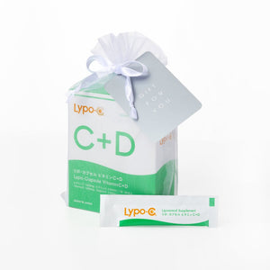 【ギフト】Lypo-C Vitamin C+D(30包入)+オーガンジー巾着 - リポ・カプセル Lypo-C公式ショップ